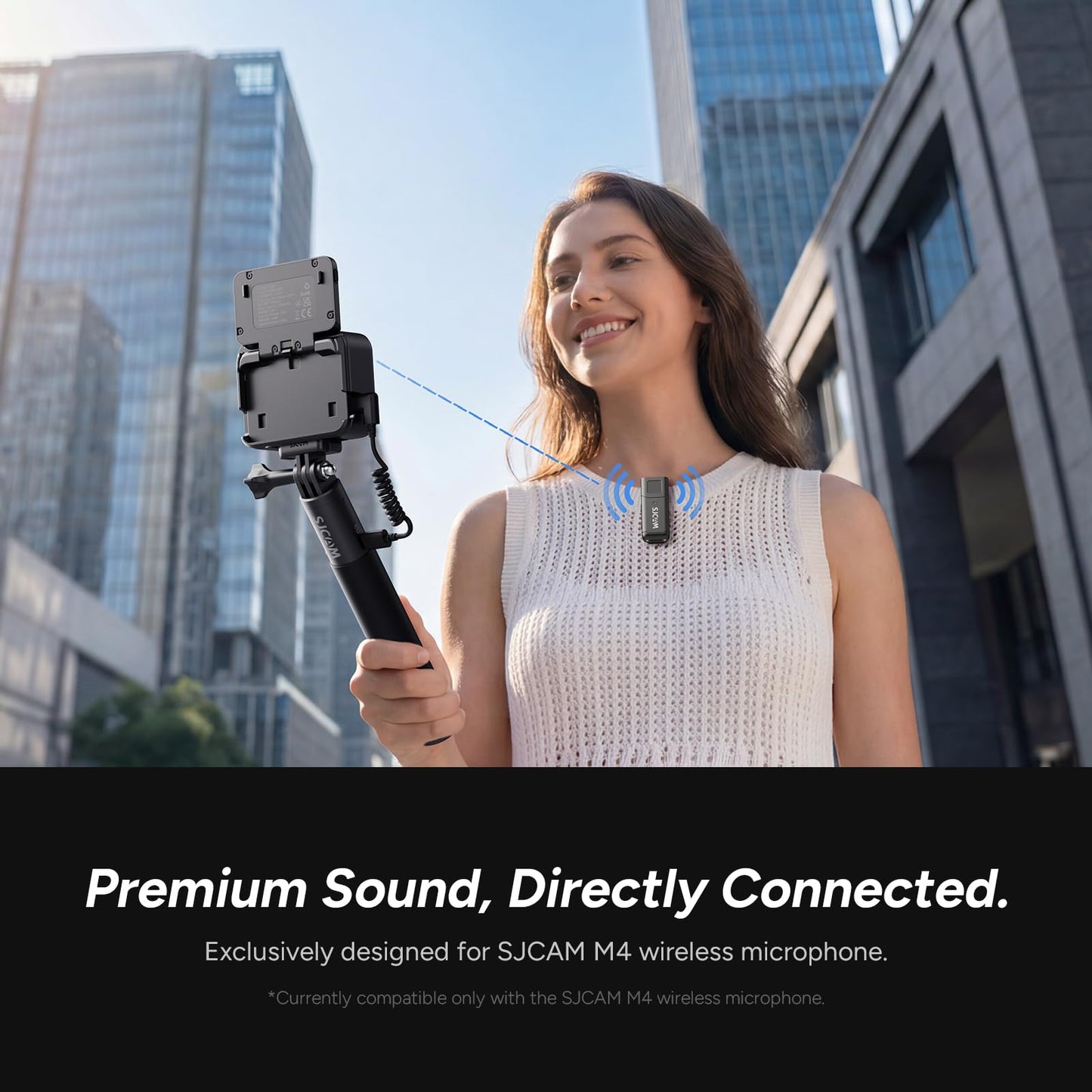 SJCAM SJ30 6K Action Camera with Wireless Microphone,8K/6K/5K/4K Image,5M Body Waterproof 2.51” Flip Touch Screen,Low Light,7H Battery Handle,SteadyMotion 2.0 Stabilization,for Travel (Creator Combo)