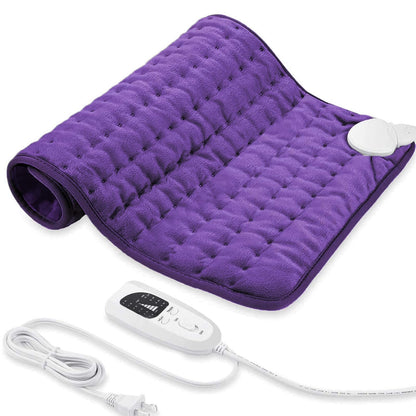 Electric Heating pad with 6 Heat Settings, Auto Shut Off, Dry Electric Heating for Back Neck Knee Arms Legs Shoulder Heat Pads for Christmas Birthday Father Mother's Day (24"X12", Gray Green)