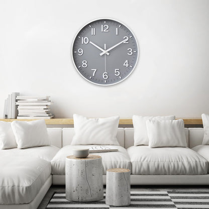 HZDHCLH Wall Clocks Battery Operated,Wall Clock Green,8 inch Wall Clock Silent Non Ticking Modern 3D Numbers for Kitchen Bedroom Living Room Office Classroom Decor