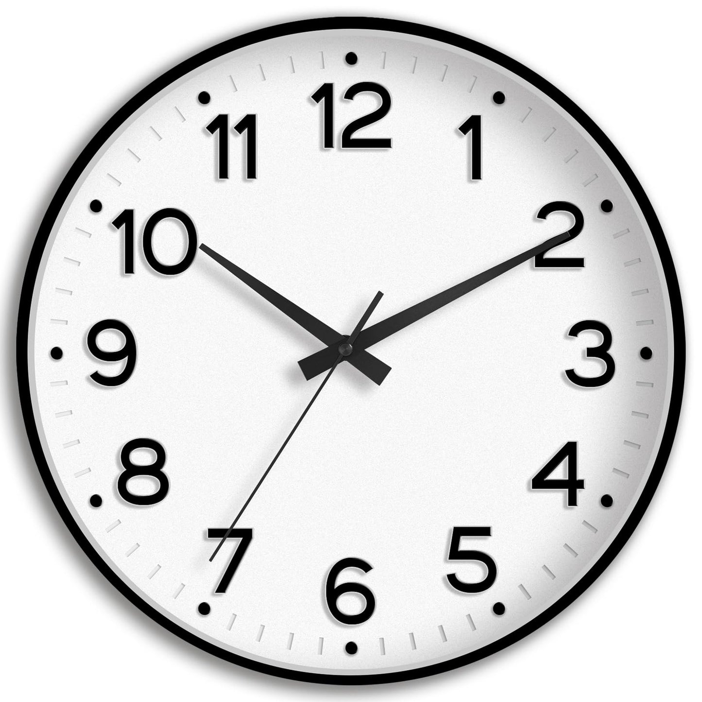Roymnie Wall Clock Green, Silent Wall Clocks Battery Operated 8 Inch-Modern Non Ticking Analog Clock Decorative for Kitchen Office Bathroom Bedroom(Gold)