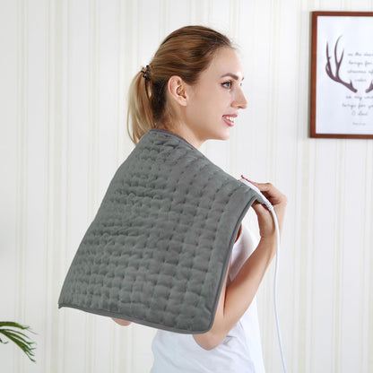 Electric Heating pad with 6 Heat Settings, Auto Shut Off, Dry Electric Heating for Back Neck Knee Arms Legs Shoulder Heat Pads for Christmas Birthday Father Mother's Day (24"X12", Gray Green)