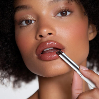 Honey Lipstick Tinted Lip Balm - Sheer Hydrating Lipstick for All Skin Tones - Moisturizing Lip Color, Nourishing Lip Balm with a Hint of Natural Black Cherry Tint