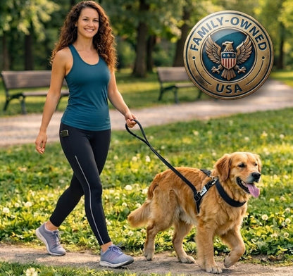 No‑Pull Dog Leash Attachment – Torso‑Loop Control for Large Dogs that Pull – Gentle Leader Alternative – Training Tool for Reactive & Lunging Dogs – Works with Any Collar
