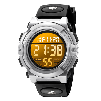 Kids Watch,Boys Watch for 3-15 Year Old Boys,Digital Sport Outdoor Multifunctional Chronograph LED 50 M Waterproof Alarm Calendar Analog Watch for Children with Silicone Band,Kids Gift