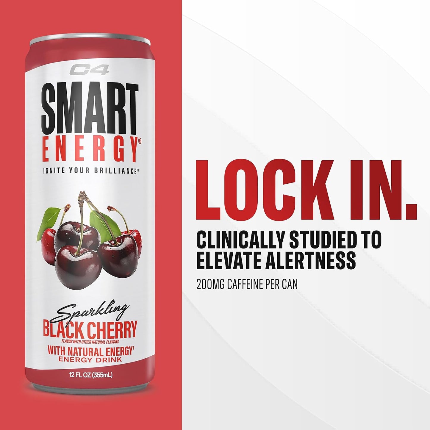 C4 Smart Energy Drinks Variety Pack, Sugar Free Performance Fuel & Nootropic Brain Booster, Coffee Substitute or Alternative, 4 Flavor Berry Breeze Variety (Pack of 24)