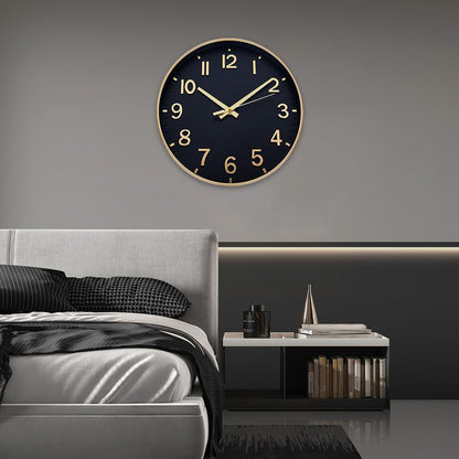 HZDHCLH Wall Clocks Battery Operated,Wall Clock Green,8 inch Wall Clock Silent Non Ticking Modern 3D Numbers for Kitchen Bedroom Living Room Office Classroom Decor