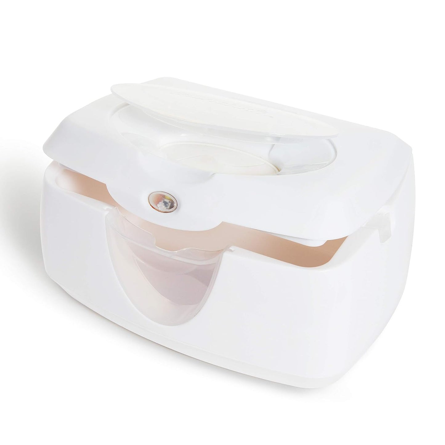 Munchkin Warm Glow Baby Wipe Warmer with Nightlight, Baby Wipes Warmer Dispenser for Newborn Diaper Changes, Holds 100 Wipes, White