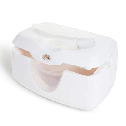 Munchkin Warm Glow Baby Wipe Warmer with Nightlight, Baby Wipes Warmer Dispenser for Newborn Diaper Changes, Holds 100 Wipes, White