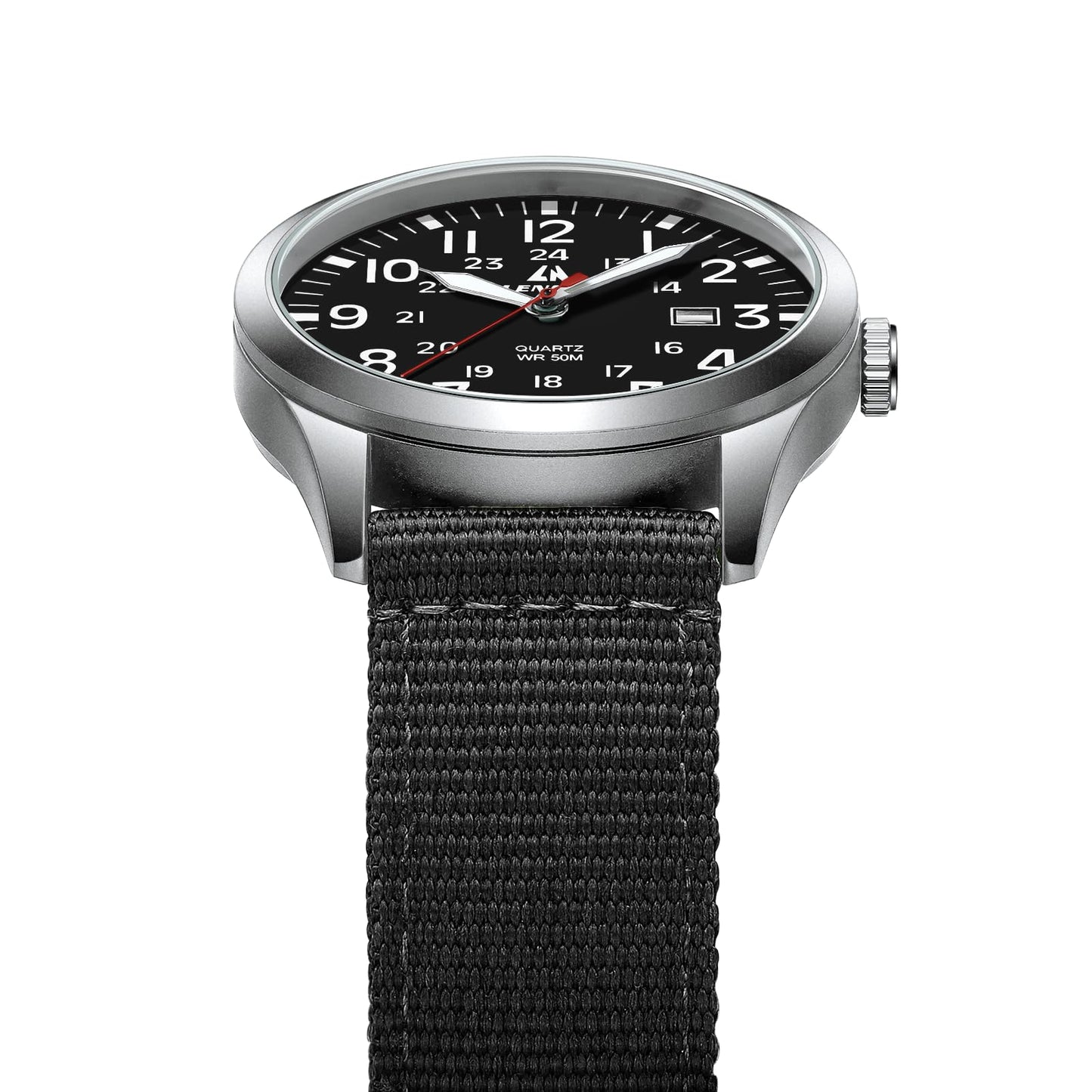 LN LENQIN Mens Watches Unisex Military Sport Nylon Strap Stylish Luminous Fashion Analog Quartz Watch for Men Waterproof Army Tactical Casual Wristwatch