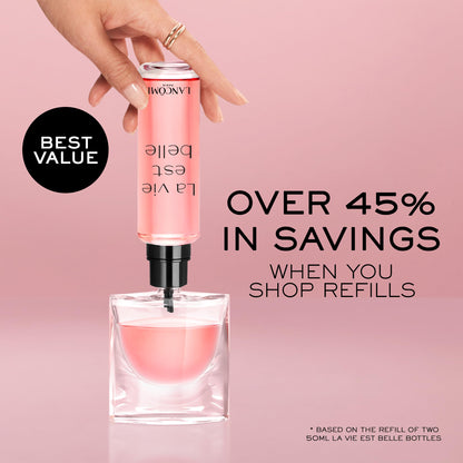 Lancôme La Vie Est Belle Eau de Parfum - Floral & Sweet Women's Perfume | Long Lasting Fragrance with Notes of Iris, Earthy Patchouli, Warm Vanilla & Spun Sugar - Floral & Sweet Perfume for Women