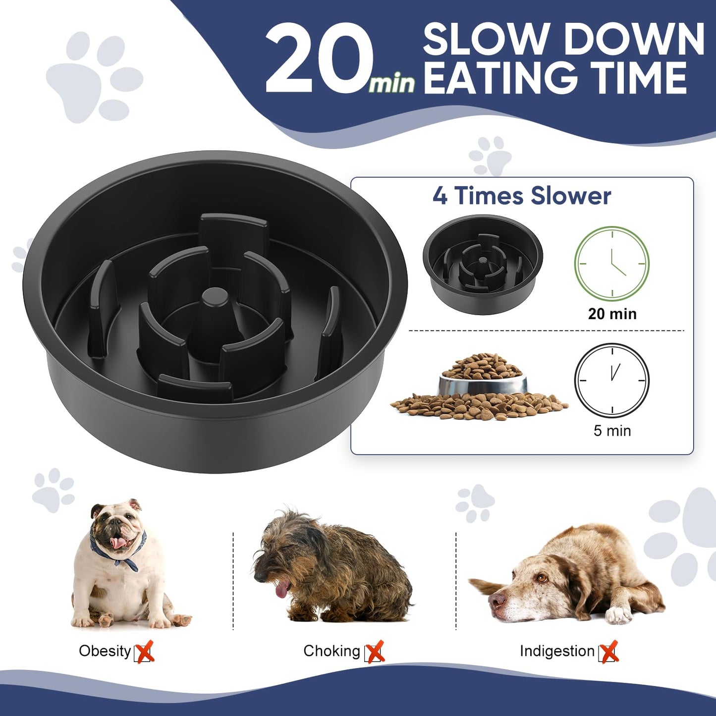 XIAZ Elevated Dog Bowls Large Breed Raised Dogs Bowl Stand Large/Medium Sized Dog Stainless Steel Food Water Bowl Stands 5 Heights Adjustable 9/11/12/14in Black Pet Feeder Dish Station