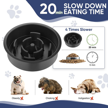 XIAZ Elevated Dog Bowls Large Breed Raised Dogs Bowl Stand Large/Medium Sized Dog Stainless Steel Food Water Bowl Stands 5 Heights Adjustable 9/11/12/14in Black Pet Feeder Dish Station