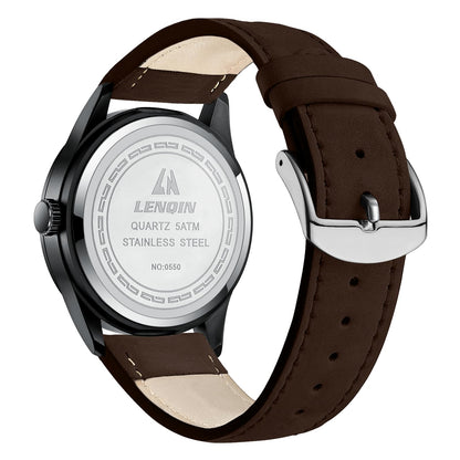 LN LENQIN Mens Watches Unisex Military Sport Nylon Strap Stylish Luminous Fashion Analog Quartz Watch for Men Waterproof Army Tactical Casual Wristwatch