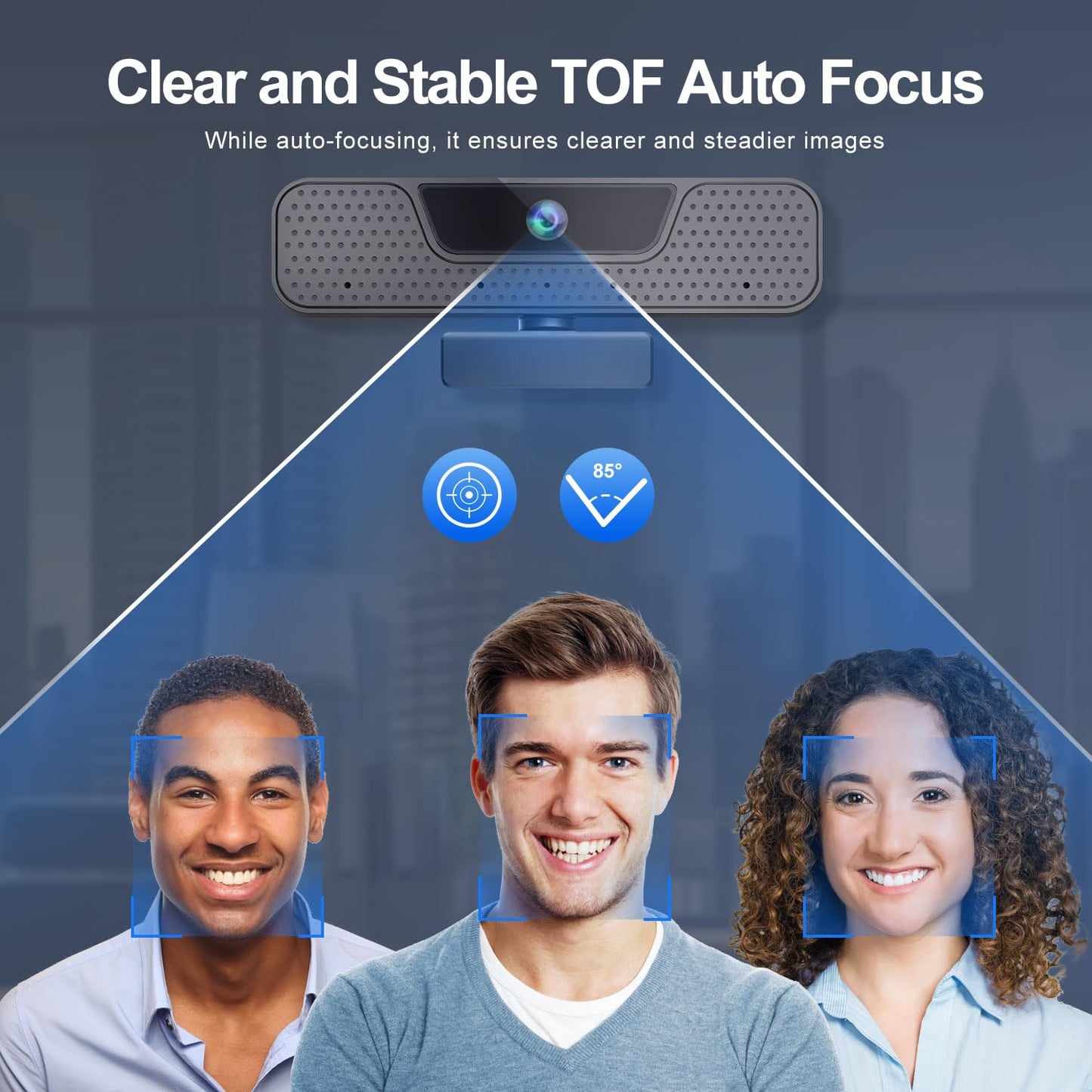 ToLuLu Streaming Webcam 2K 50FPS Web Cam, LED RGB Webcam with Microphone and Light, Autofocus Computer Camera with Cover and Tripod, Plug-Play USB Web cam for PC Desktop/MacBook Gaming Video Calling