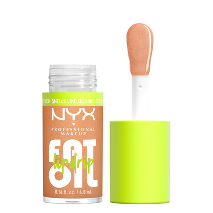 NYX PROFESSIONAL MAKEUP Fat Oil Lip Drip, Moisturizing Lip Oil Gloss, Vegan Tinted Formula, Up to 12 HR Hydration - Supermodel (Shimmering Magenta)