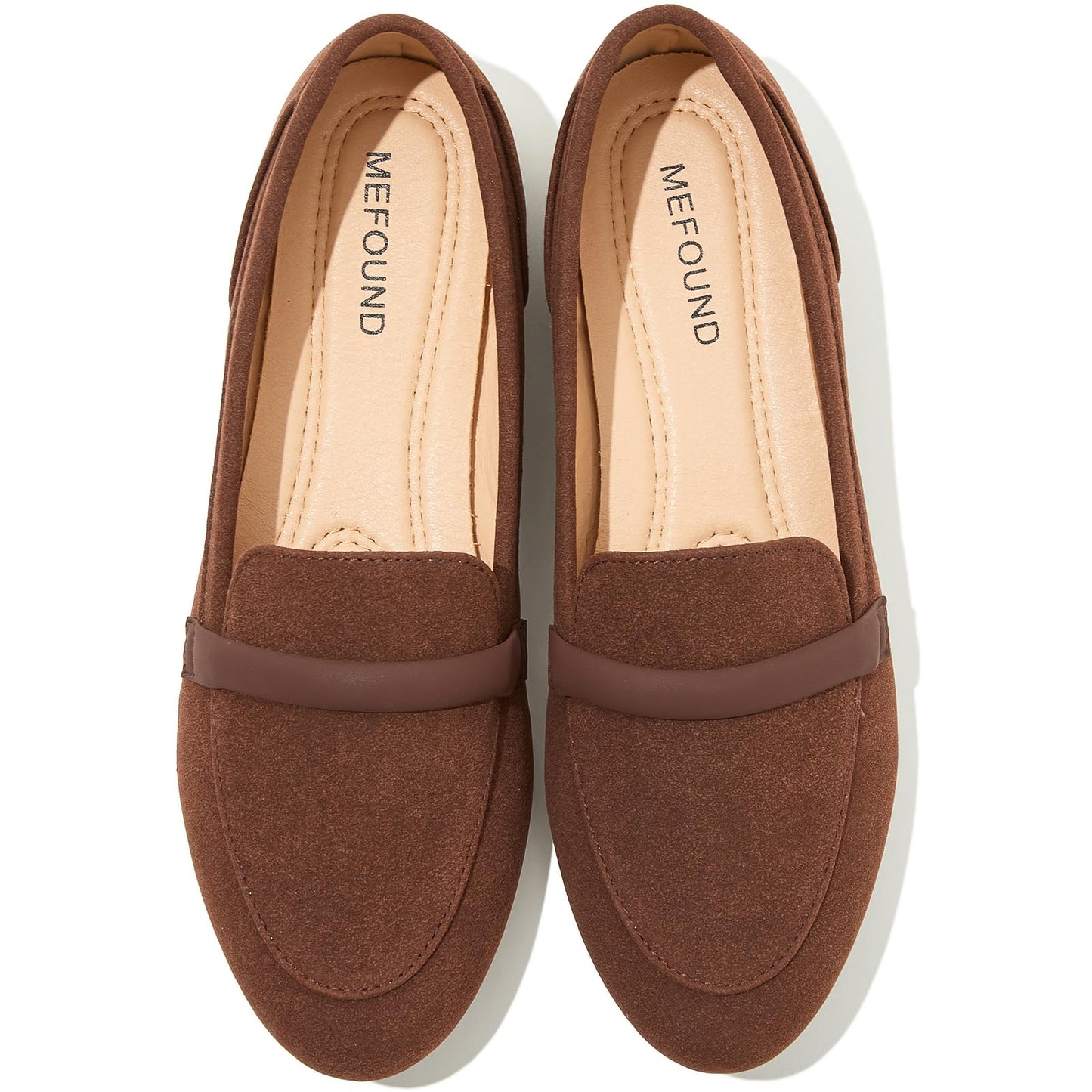Women's Slip on Flats Shoes Runs Small Faux Suede Ballet Flats Fashion Business Casual Comfortable Flats Dressy Loafers for Women