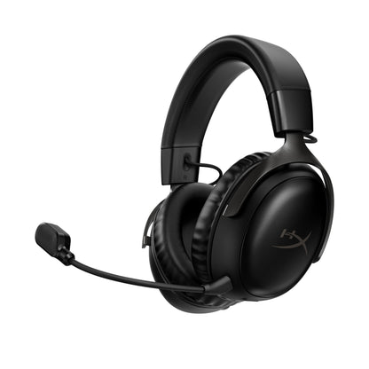 HyperX Cloud III – Wired Gaming Headset, PC, PS5, Xbox Series X|S, Angled 53mm Drivers, Spatial Audio, Memory Foam, Durable Frame, Ultra-Clear 10mm Mic, USB-C, USB-A, 3.5mm – Black/Red