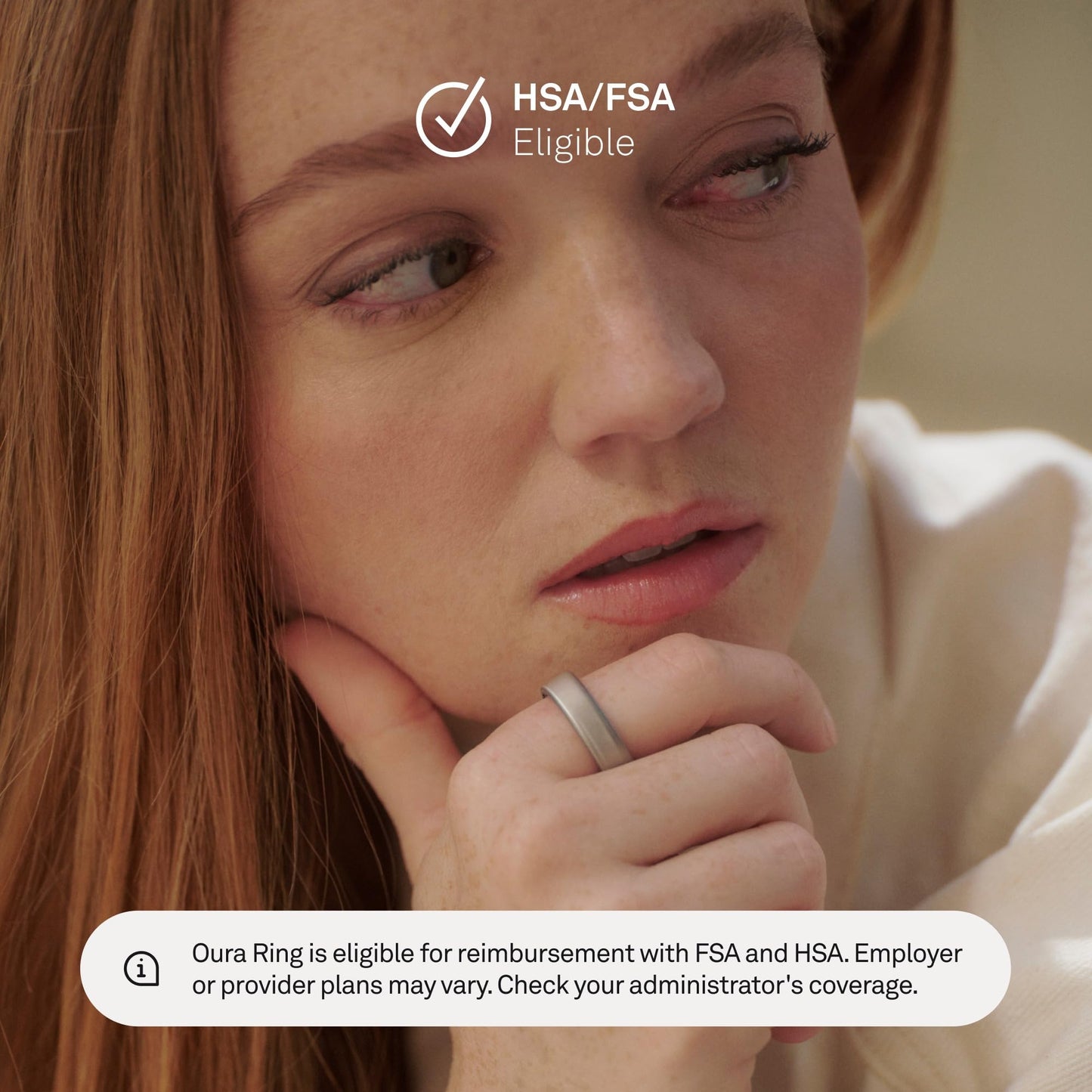 Oura Ring 5 - Stealth - Size 9 - World's Smallest Smart Ring - Sleep, Activity, Women's Health, AI Advisor, 1 Week of Battery Life, Oura App, Android & iOS Compatible