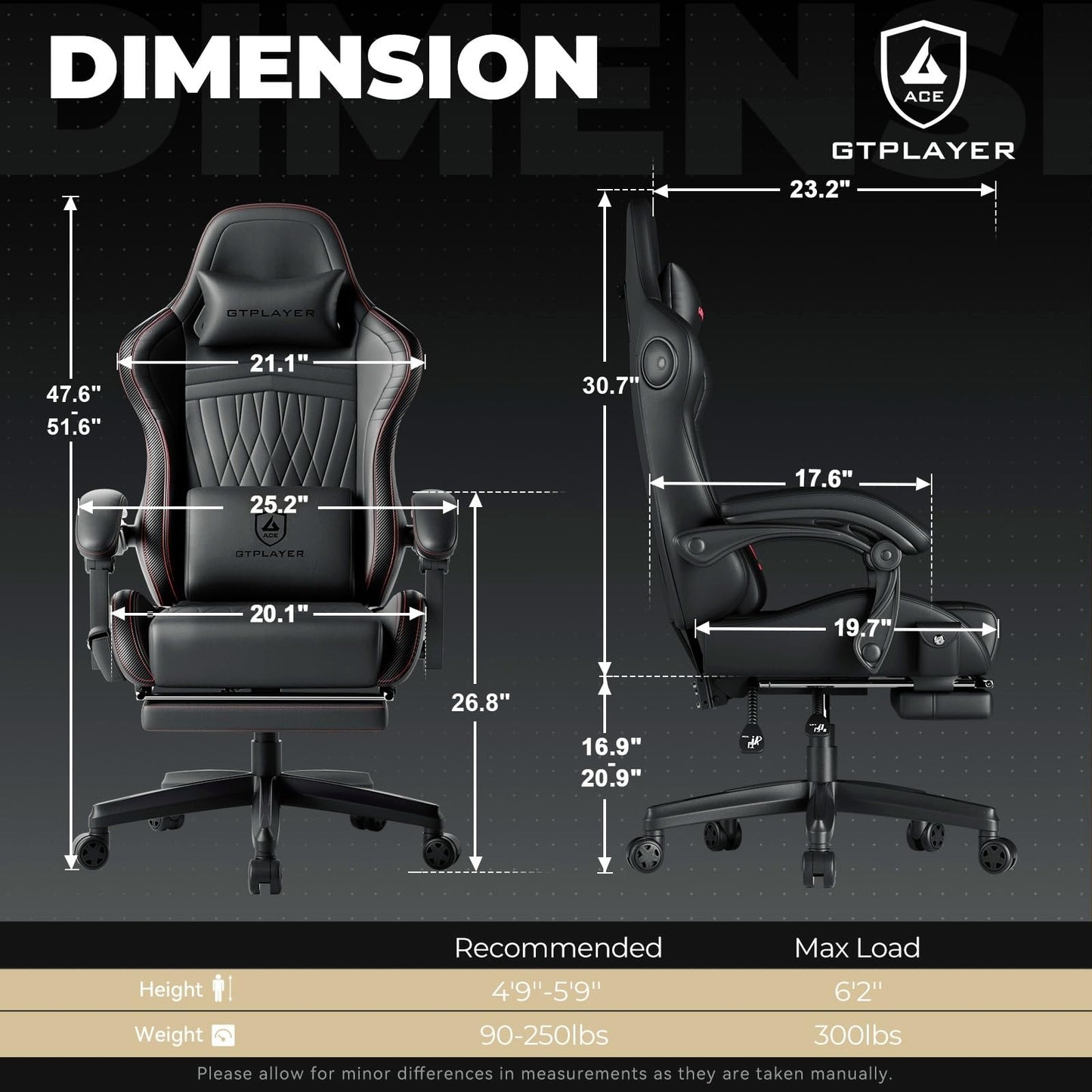 GTPLAYER Gaming Chair for Adults, Ergonomic Computer Game Chairs with Speakers, Footrest & Linkage Armrest, Reclining High Back Silla Gamer for Home Office, Ace Pro, Off-White