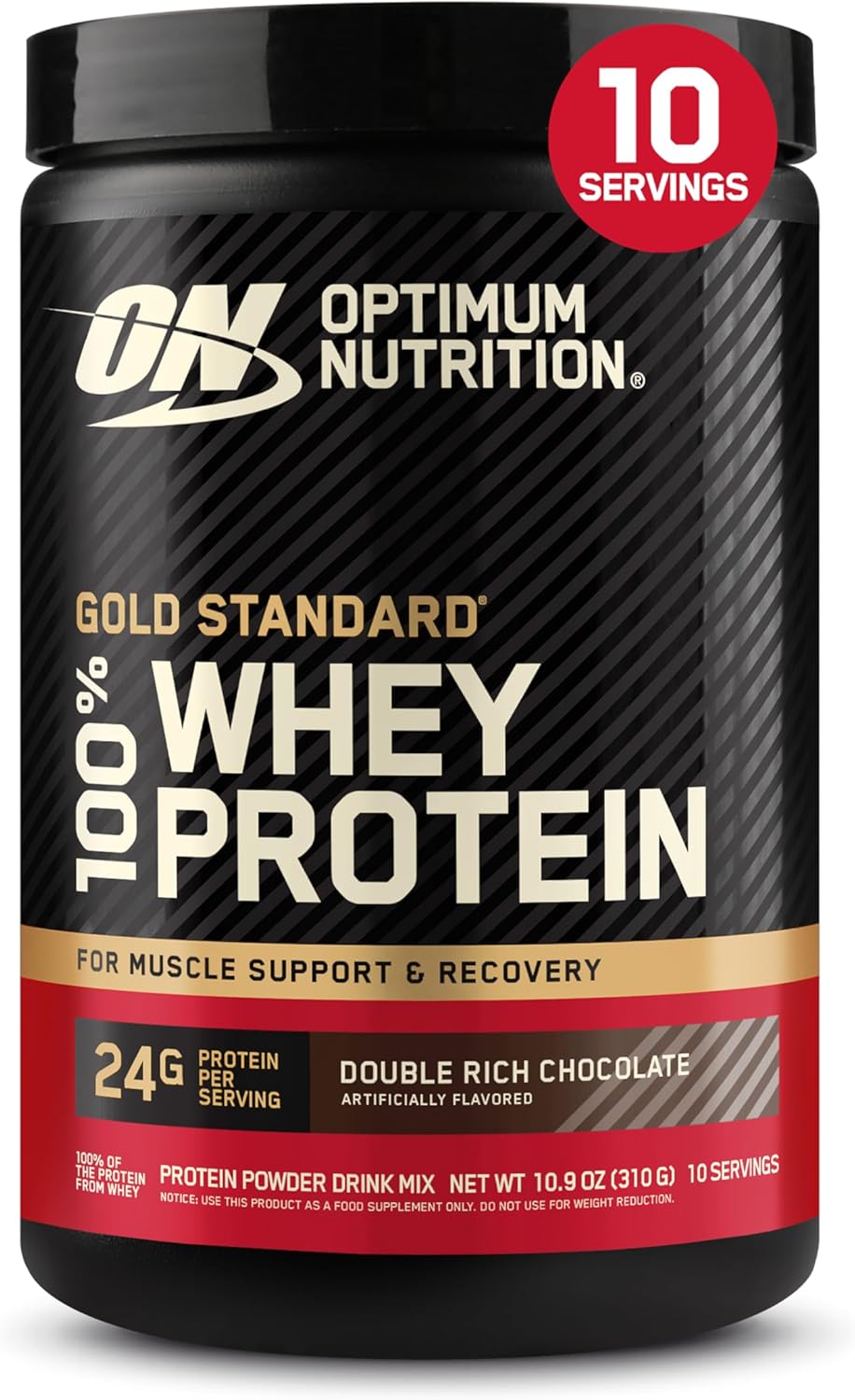 Optimum Nutrition Gold Standard 100% Whey Protein Powder, Extreme Milk Chocolate, 10 Pound (Packaging May Vary) (Pack of 2)