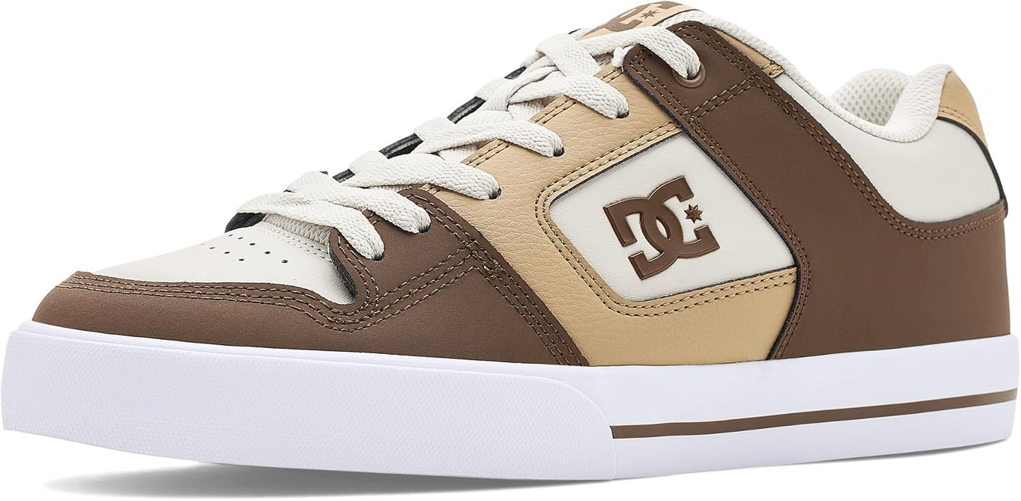 DC, Men's, Pure, Cream/Brown/Tan, 8, Medium