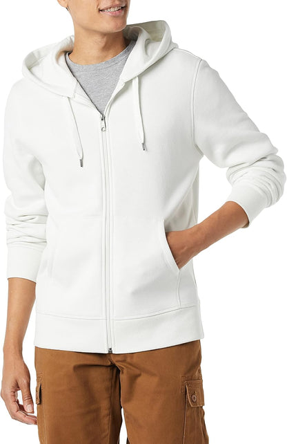 Amazon Essentials Men's Full-Zip Fleece Hoodie Sweatshirt (Available in Big & Tall)