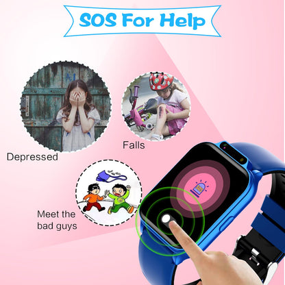 Smart Watch for Kids, 1.85" Fitness Tracker with Heart Rate, Sleep Monitor, IP68 Waterproof Smartwatches with Video Music, Pedometer, Game, NO APP/Phone, Gift for Boys Girls. (Classic, Black)