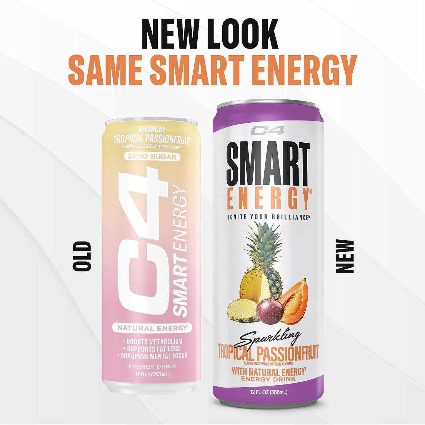 C4 Smart Energy Drinks Variety Pack, Sugar Free Performance Fuel & Nootropic Brain Booster, Coffee Substitute or Alternative, 4 Flavor Berry Breeze Variety (Pack of 24)