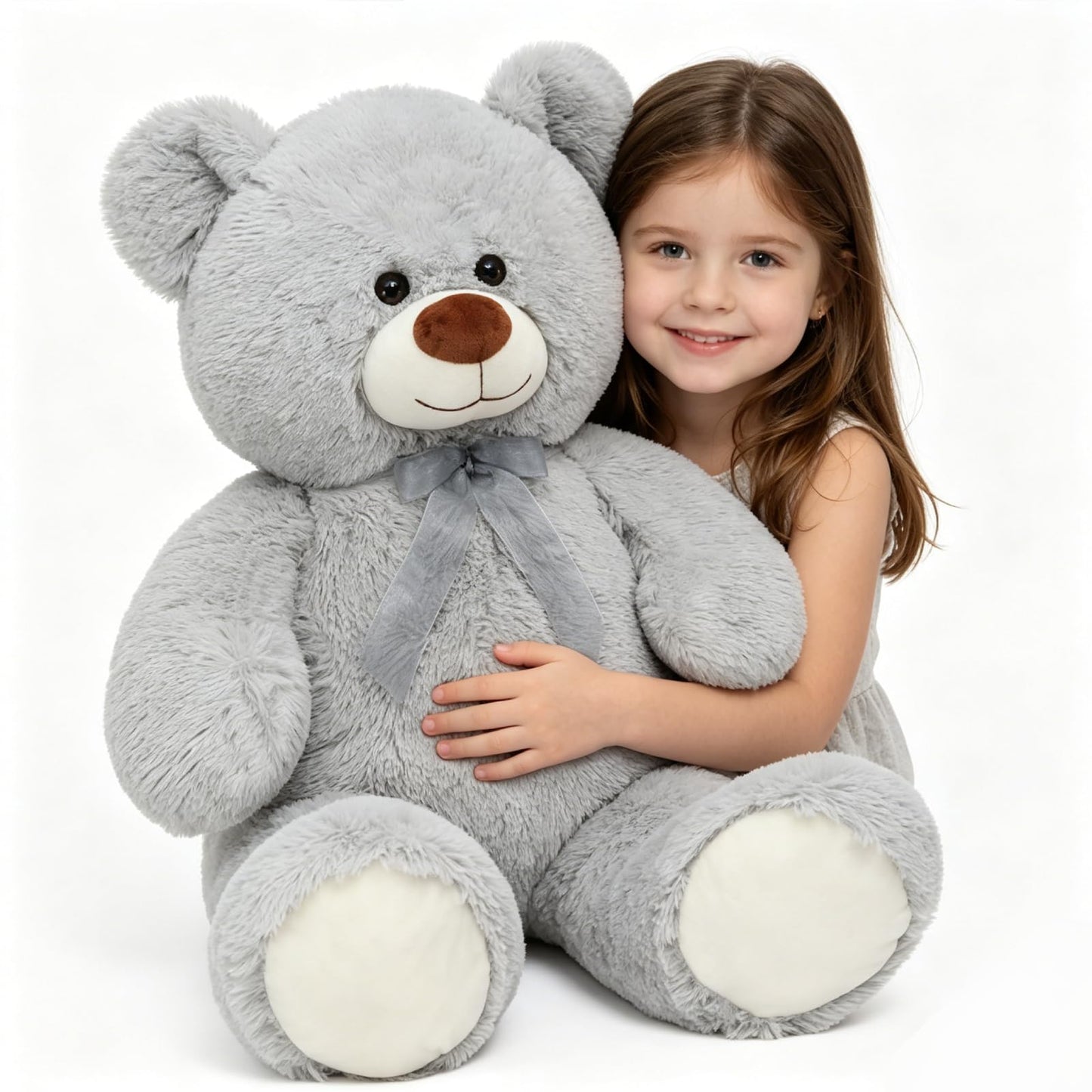 Toys Studio 47 Inch Big Teddy Bear Giant Stuffed Animal for Girls, 4 Feet Large Teddy Bear Baby Shower Party Decorations Kids Women Girlfriend Christmas Valentines Gifts, Light Brown