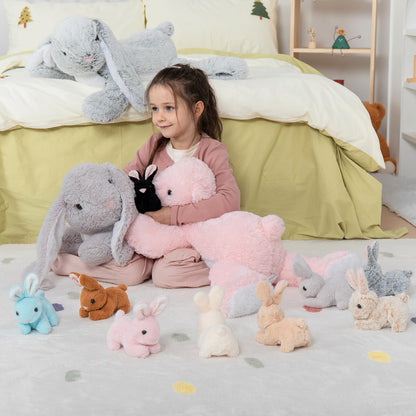 MaoGoLan 8Pcs Chicken Stuffed Animals, Stuffed Hen Plush Toys with Babies Chickens and Eggs, Nest House Plush Set, Cute and Soft Farm Stuffed Animals Gift for Kids