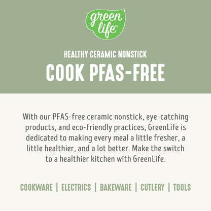 GreenLife Rice Cooker with Removable PFAS-Free Ceramic Nonstick Pot, 3-Cups Uncooked/6-Cups Cooked, Grains & Oatmeal Multicooker, Compact One-Switch Design, Auto Keep Warm, Easy Clean, Cream
