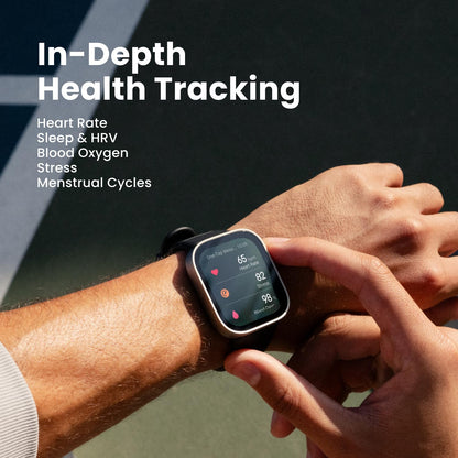 Amazfit Bip 6 Smart Watch 46mm, 14 Day Battery, 1.97" AMOLED Display, GPS & Free Maps, AI, Bluetooth Call & Text, Health, Fitness & Sleep Tracker, 140+ Workout Modes, 5 ATM Water-Resistance, Black