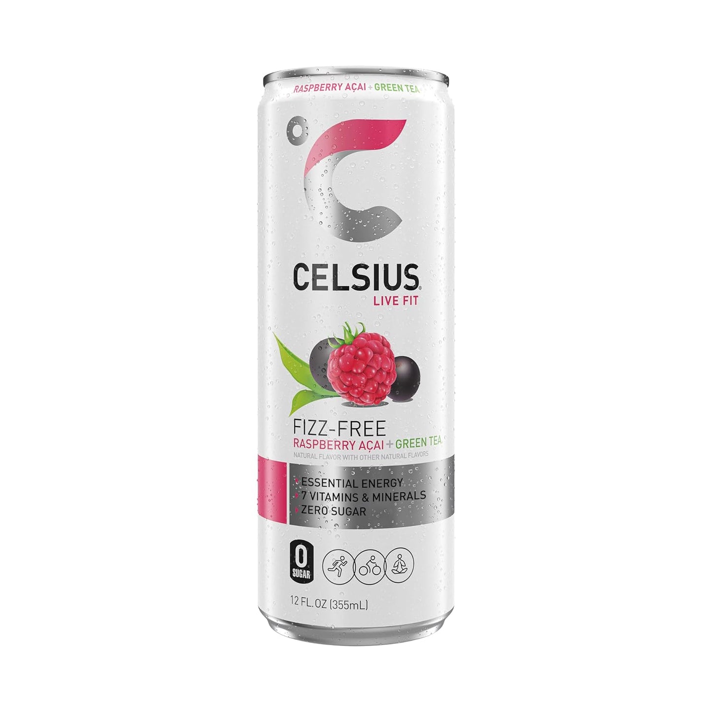 CELSIUS Sparkling Orange, Sugar Free Energy Drink, 12 Fl Oz (Pack of 12)