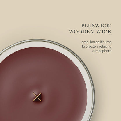 WoodWick Large Hourglass Fireside Candle, Premium Soy Blend Wax, Crackles as it burns, Perfect for Gifting, 21oz
