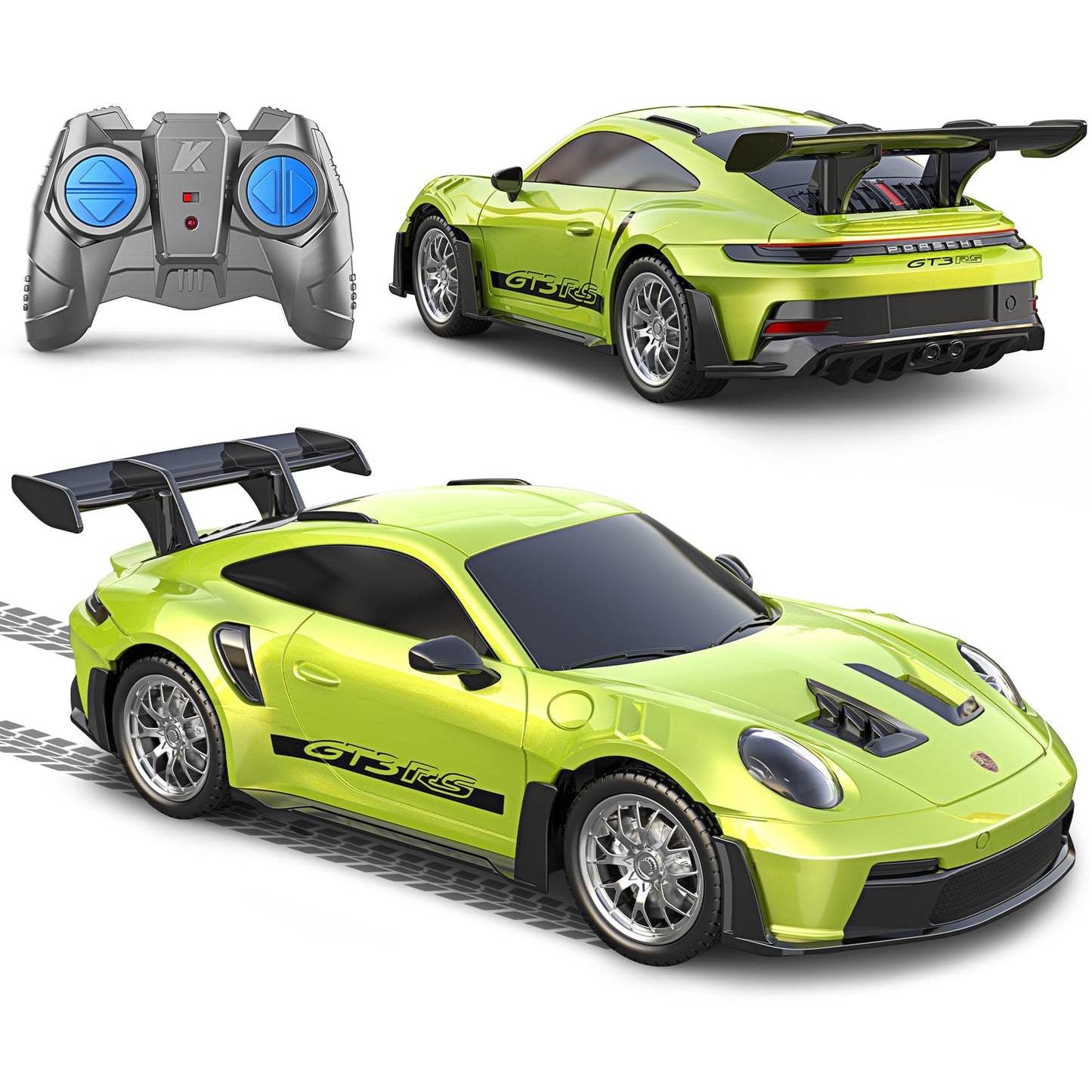 AEROQUEST 1:24 Lamborghini Remote Control Car （Green） | Officially Licensed,Birthday Gift,Toys for ages 3-8,Aventador SVJ Mode,Electric Sport Racing,Hobby RC Cars