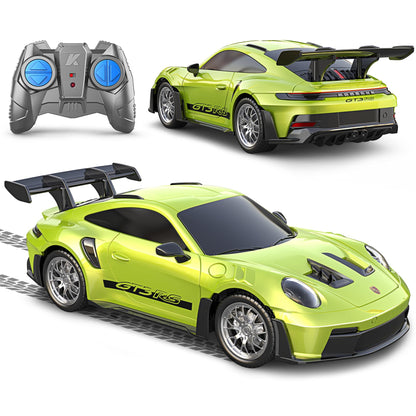 AEROQUEST 1:24 Lamborghini Remote Control Car （Green） | Officially Licensed,Birthday Gift,Toys for ages 3-8,Aventador SVJ Mode,Electric Sport Racing,Hobby RC Cars