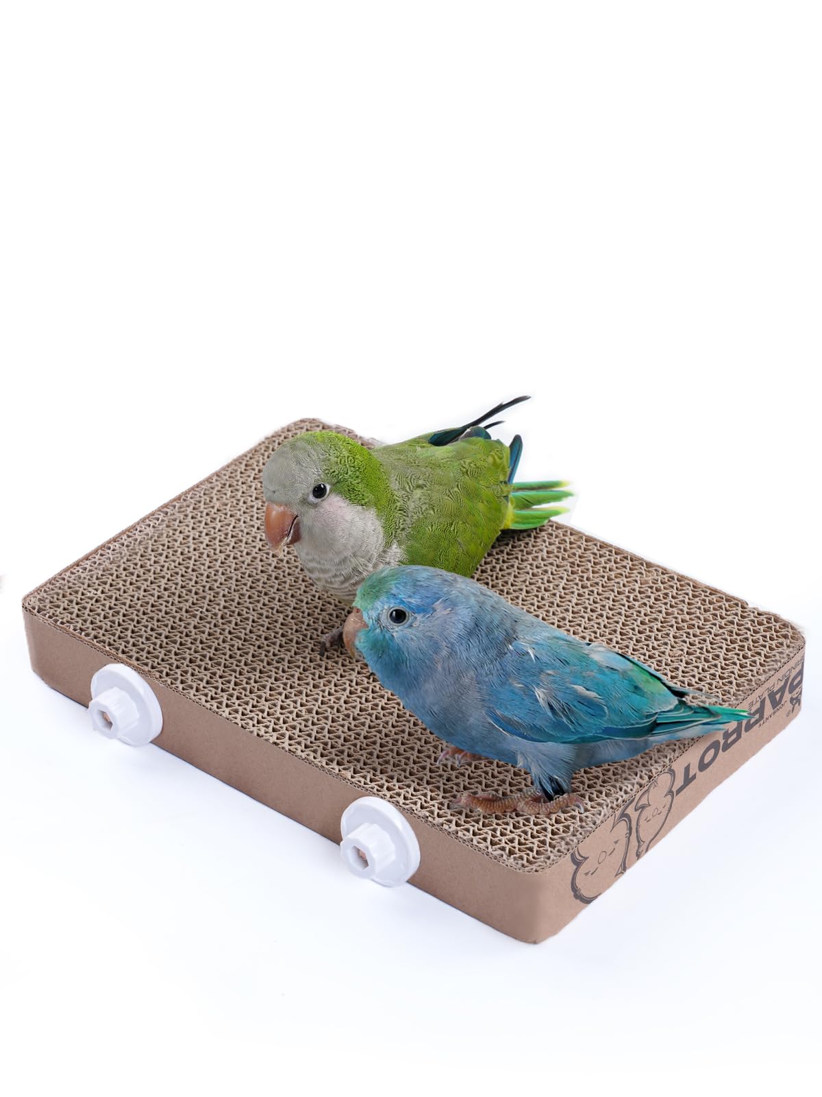 7.3 Inch Paper Bird Toys, Bird Platform, Parrot Toy, Help Birds Clean Beak, Release Stress, Reduce Boredom - Suitable for Budgie, Cockatiel, Lovebird, and Other Small to Medium-Sized Pet Birds