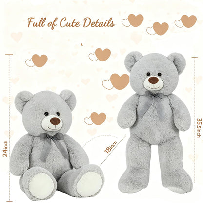 Toys Studio 47 Inch Big Teddy Bear Giant Stuffed Animal for Girls, 4 Feet Large Teddy Bear Baby Shower Party Decorations Kids Women Girlfriend Christmas Valentines Gifts, Light Brown
