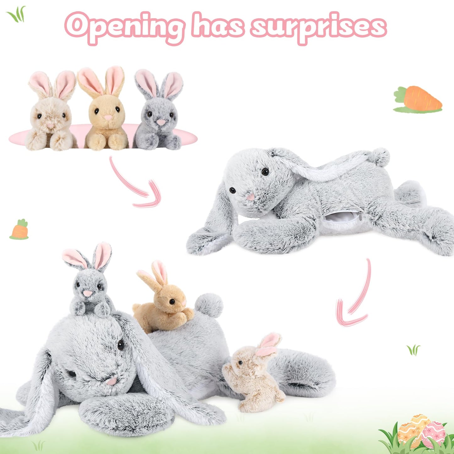 MaoGoLan 8Pcs Chicken Stuffed Animals, Stuffed Hen Plush Toys with Babies Chickens and Eggs, Nest House Plush Set, Cute and Soft Farm Stuffed Animals Gift for Kids