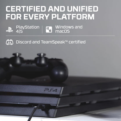 HyperX QuadCast 2 – USB Microphone for Gaming, Streaming and Podcasting, with On-Board Controls, LED Lighting, Removable Shock Mount, PC, Mac, PS5, PS4, USB-C - Black