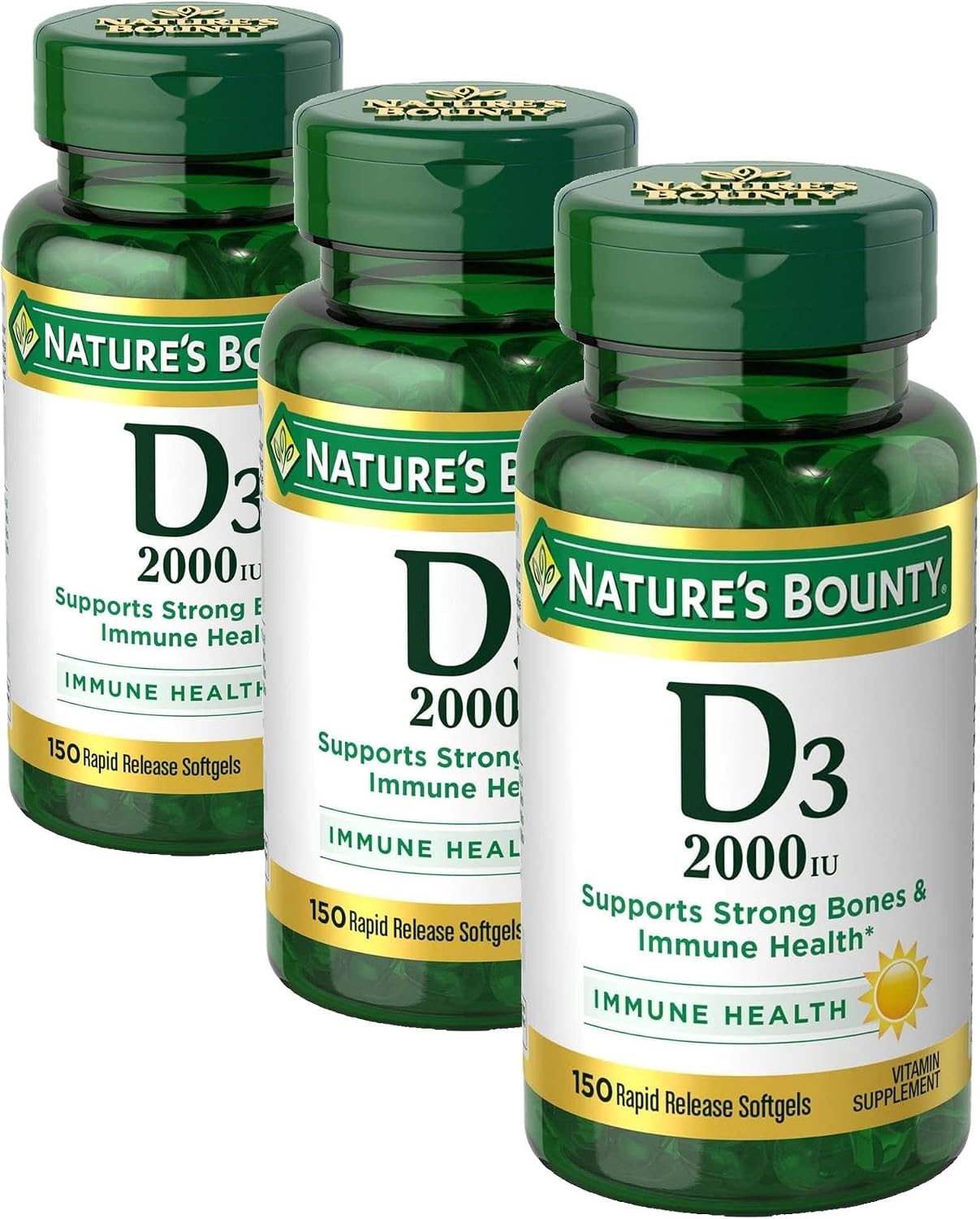 Nature’s Bounty High Absorption Magnesium Glycinate 240 mg for Supporting Muscle Relaxation and Bone, Heart & Nerve Health – Non-GMO, Gluten-Free, Vegetarian, 120 Count/60 Servings