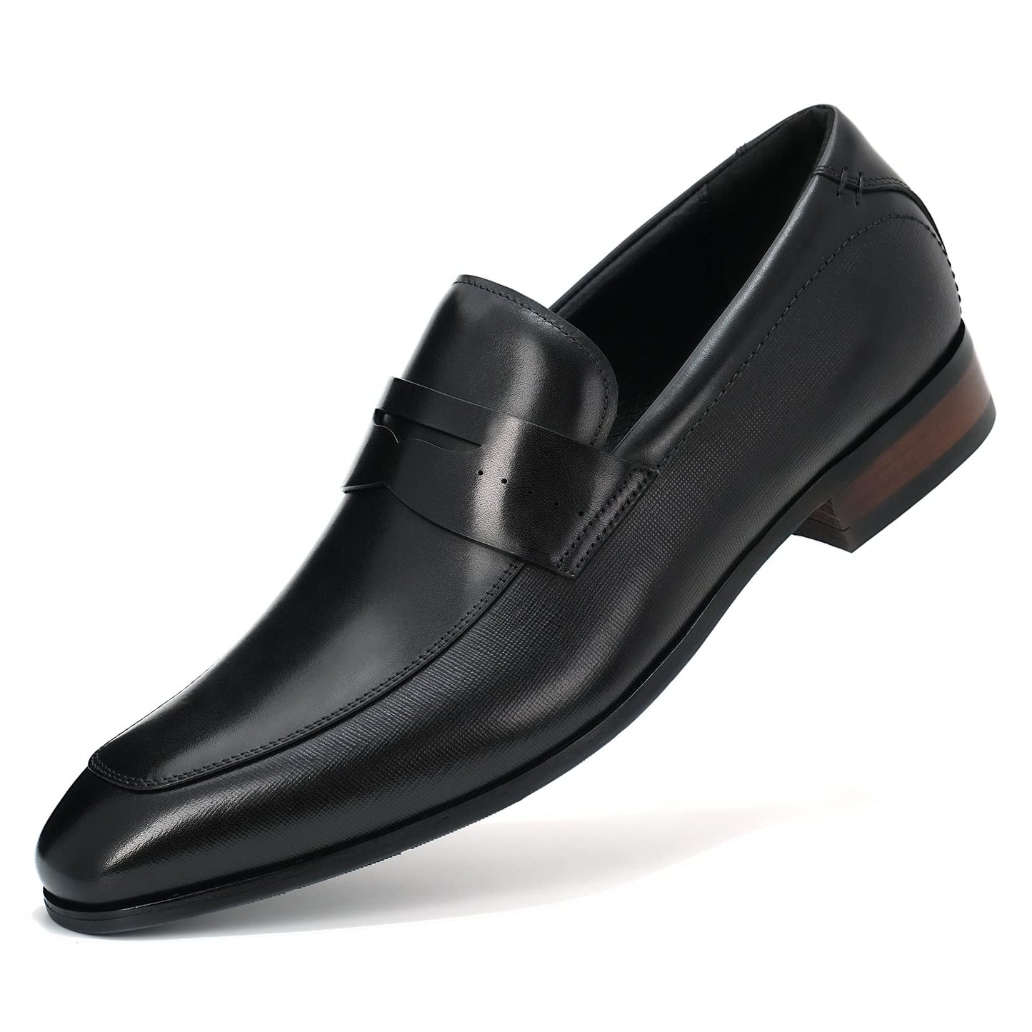 Men's Slip on Oxford Dress Shoes Classic Handmade Calfskin Manufacturing More Compact, Choose The Right Size to Modify The Foot Shape