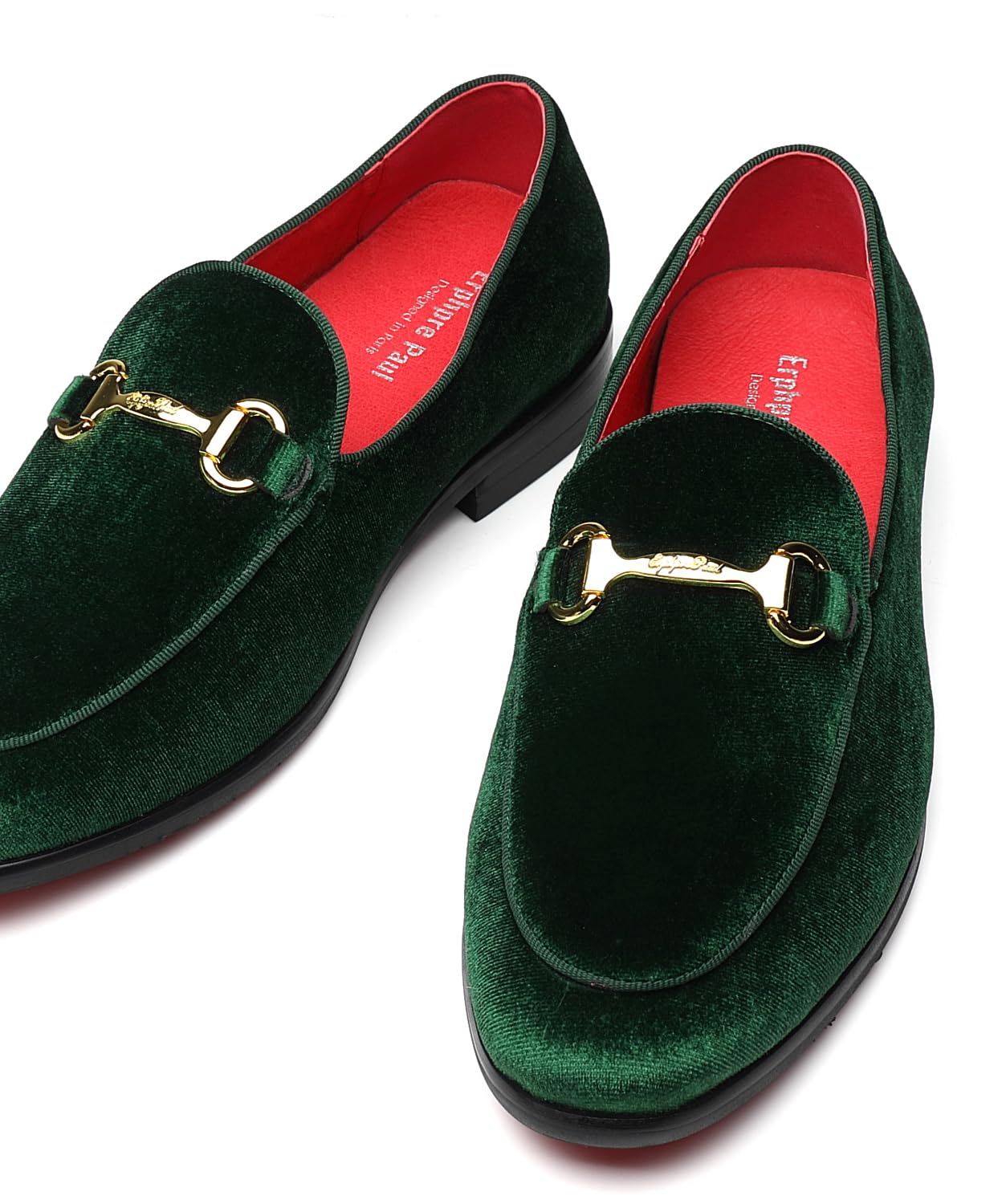 Men's Velvet Loafers Wedding Party Prom Homecoming Shoes