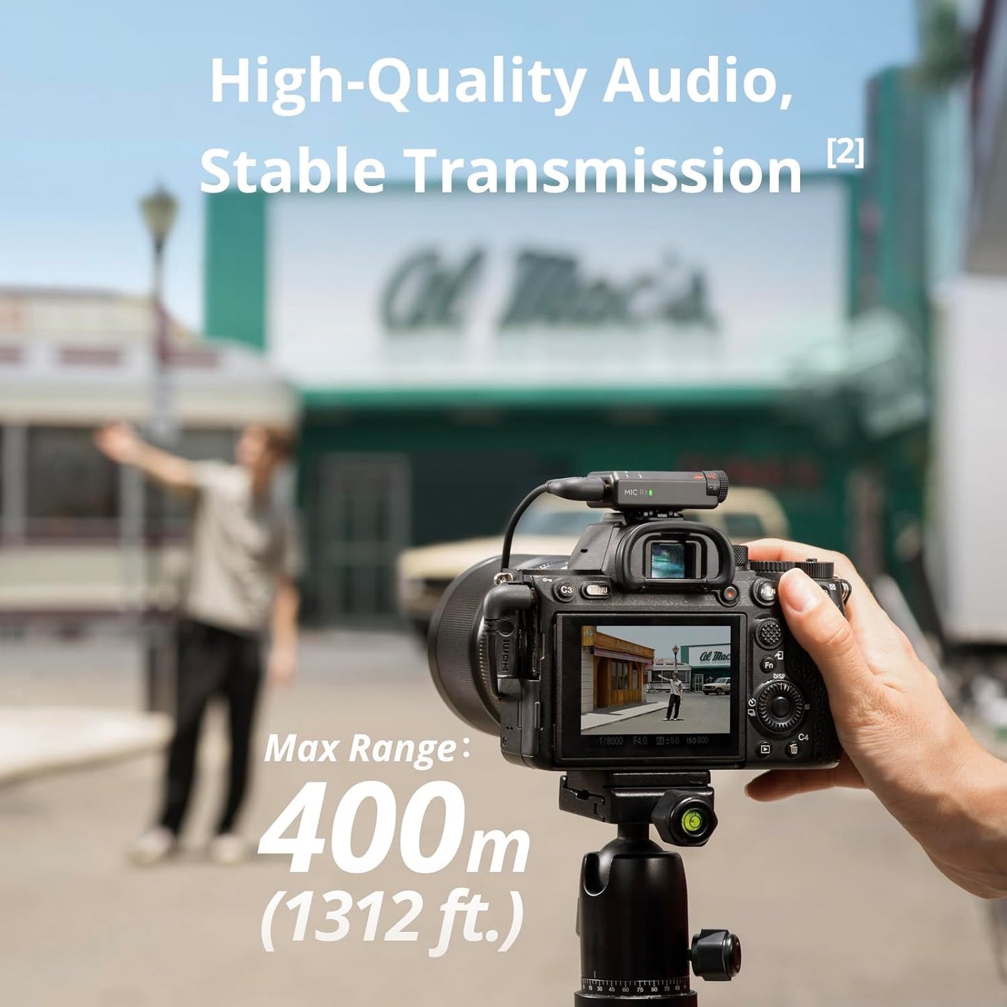 DJI Mic (2 TX + 1 RX + Charging Case), Wireless Lavalier Microphone, 250m (820 ft.) Range, 15-Hour Battery, Noise Cancellation Wireless Microphone for PC, iPhone, Record Interview, YouTube, Black | Dual Transmitters Plus 1 Receiver, Up to 250 M Line-of-Si