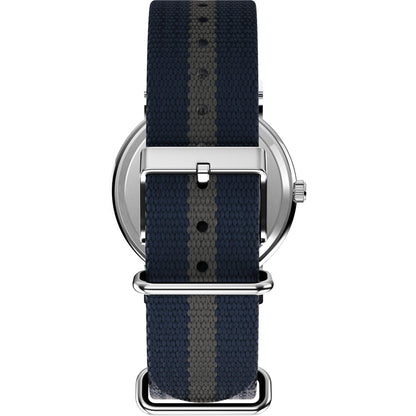 Timex Weekender 38mm Unisex Analog Watch | INDIGLO Backlight | Adjustable Durable Nylon Fabric Slip Through Strap | 24 Hour Time