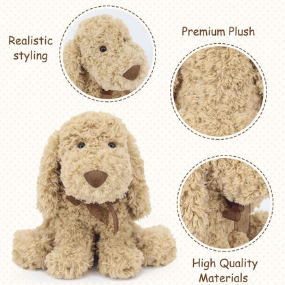 WEIGEDU Labs Labrador Golden Retriever Stuffed Animal, 7.9", Golden Yellow | Dog Puppy Plush Toy, For Kids Boys Girls Bedtime Birthday Gifts