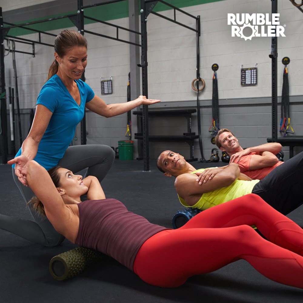 RumbleRoller Original Foam Roller Deep Tissue Massage Roller for Muscle Recovery (Midsize 22-Inch)