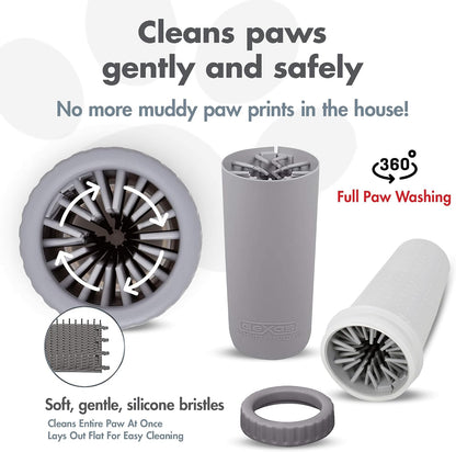 Dexas MudBuster Portable Dog Paw Cleaner - Premium Quality, Blue, Small Size for Pet Supplies and Accessories