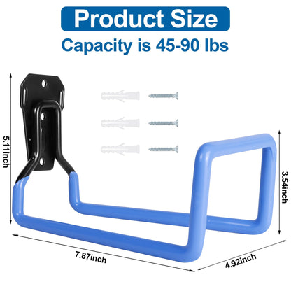 PeoMev Metal Garden Hose Holder - Heavy Duty Hose Hanger Wall Mounted Water Hose Holder for Outside Yard, Sturdy Hose Reel Hose Hooks for Water Hose, Extension Cords
