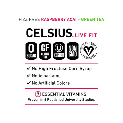 CELSIUS Sparkling Orange, Sugar Free Energy Drink, 12 Fl Oz (Pack of 12)